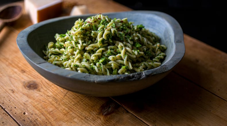 Fusilli with broccoli and anchovies, in New York, Dec. 24, 2015. Italians cook broccoli longer than we do in the U.S., until it is quite a bit softer: Mashed with the back of a spoon, the broken-down vegetable is very nice as a sauce with pasta.