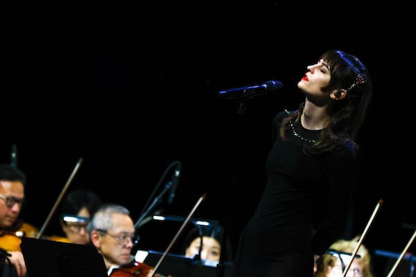 Faye Webster told the AJC last year that her random visits to see the Atlanta Symphony Orchestra provided comfort during a breakup. On Tuesday, she performed with the ASO. (Abbey Cutrer/AJC)