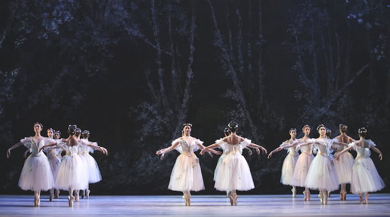 The dancers of the Atlanta Ballet perform in choreographer Johan Kobburg’s version of August Bournonville’s classic ballet “La Sylphide.” Contributed by Charlie McCullers