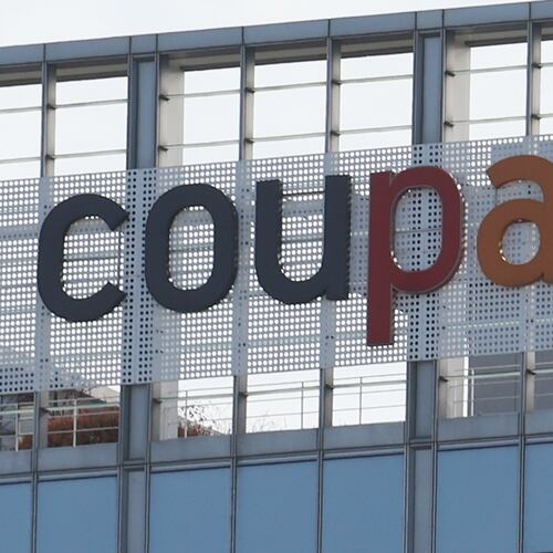 FILE - A logo of Coupang is seen in Seoul, South Korea, Wednesday, Dec. 3, 2025. (Seo Myung-gon/Yonhap via AP, file)