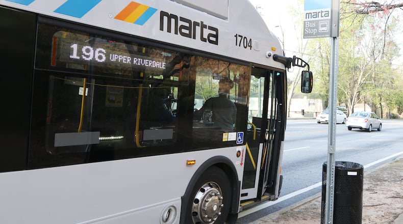 A MARTA bus was hijacked Tuesday afternoon, authorities said.