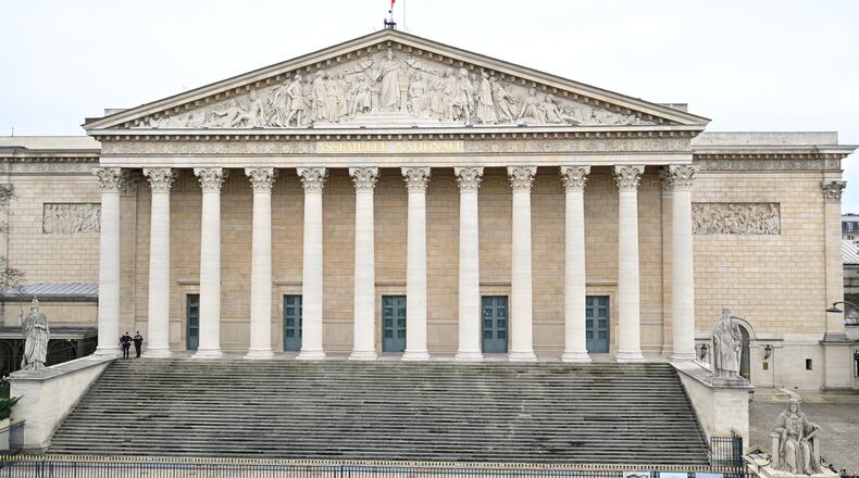 FILE - The National Assembly is seen, Jan. 13, 2026, in Paris. (AP Photo/Emma Da Silva, File)