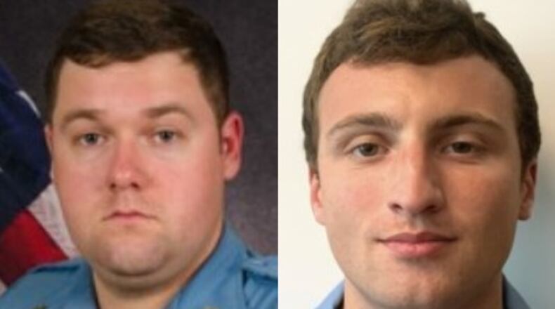 Deputy Brandon Sikes (left) was killed in a shooting that left Deputy Gavin White critically injured. (Courtesy Columbia County Sheriff's Office)