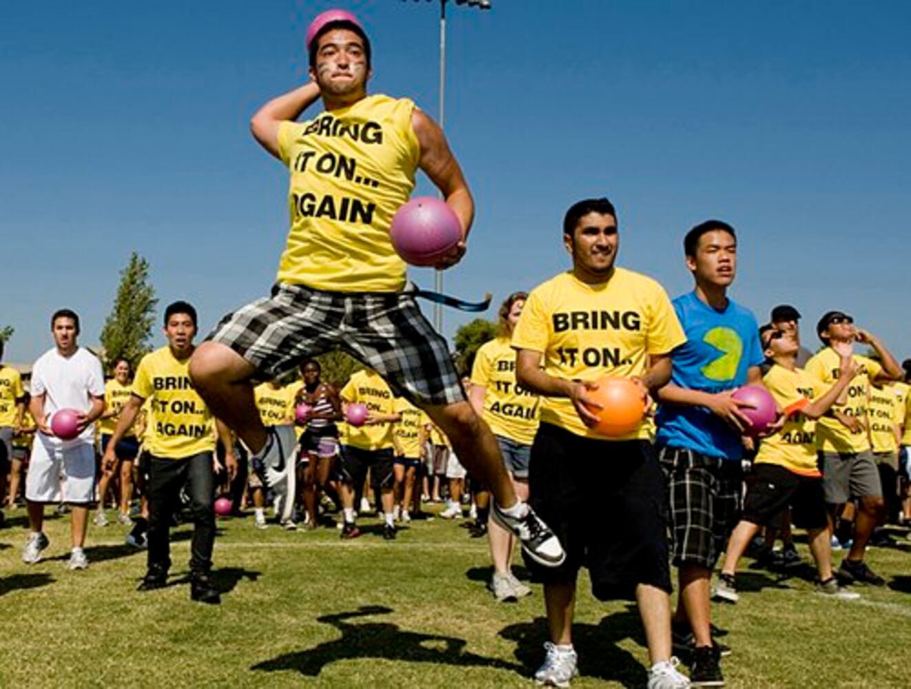 World's largest dodgeball game