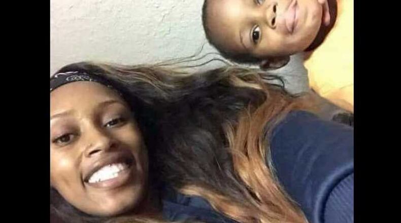 Airiyuanna Burston with son Demarko Cade Jr., 2.