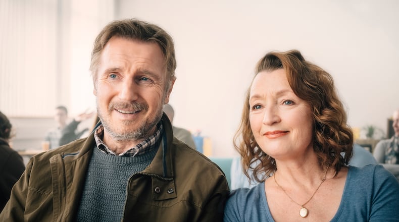 Liam Neeson and Lesley Manville star in “Ordinary Love.” Aidan Monaghan/Bleecker Street