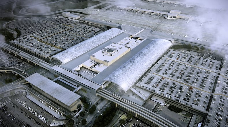Hartsfield-Jackson Atlanta International Airport officials will temporarily close portions of the North lower and upper roadways beginning Sept. 24 for canopy construction. CONTRIBUTED