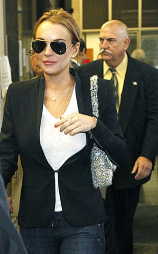 Lindsay Lohan's courtroom chic