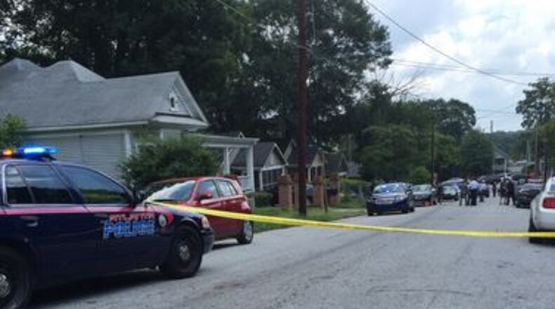 One person was killed Thursday in a shooting near the intersection of Hendrix Avenue and Pryor Street. (Credit: Channel 2 Action News)