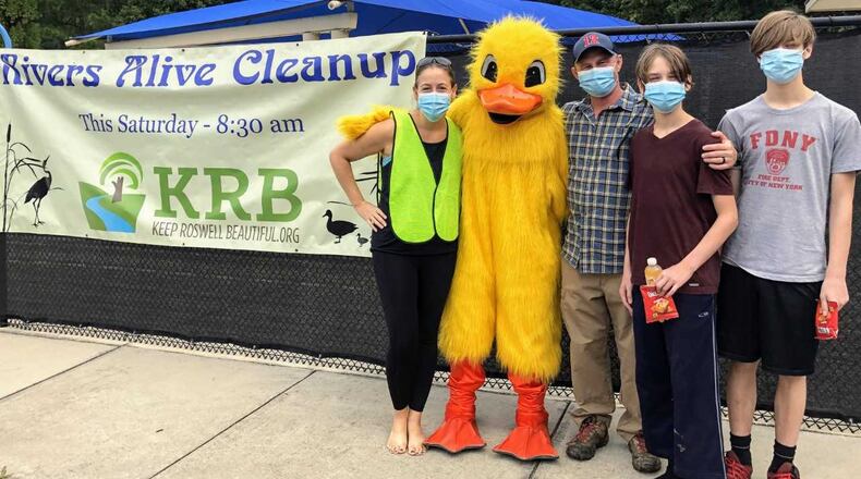 Roswell and Keep Roswell Beautiful are seeking volunteers to take part in the annual Rivers Alive Cleanup 8 a.m. to noon Saturday, Sept. 18. (Courtesy City of Roswell)