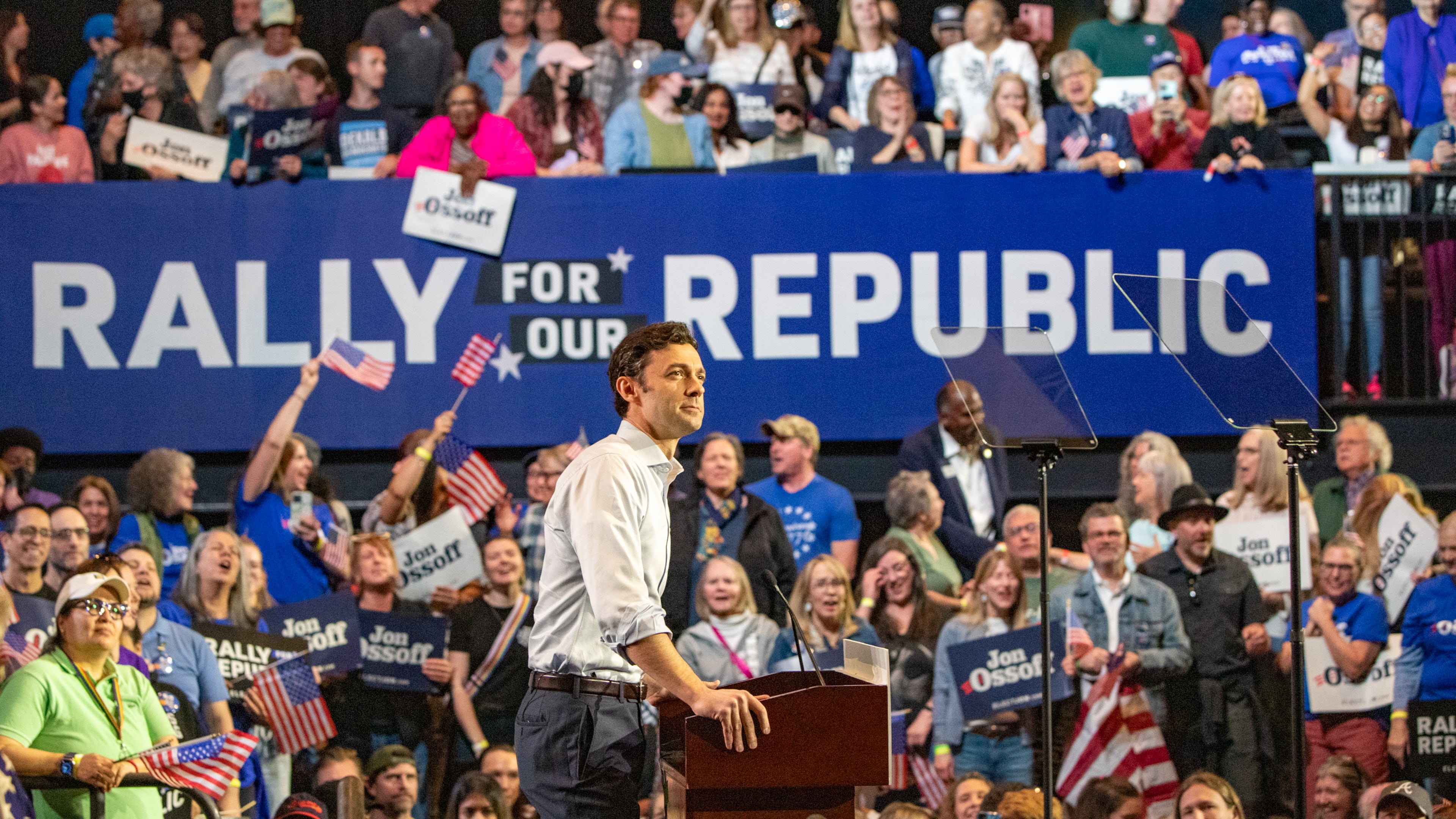 U.S. Sen. Jon Ossoff, D-Georgia, is in a nationally watched race for a second term. (Jenni Girtman for The Atlanta Journal-Constitution)