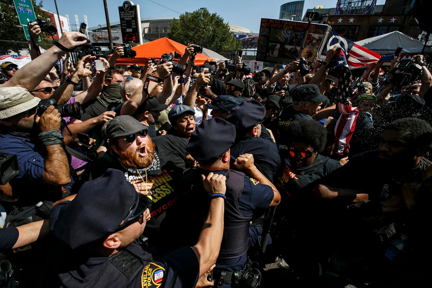 Protests outside GOP convention