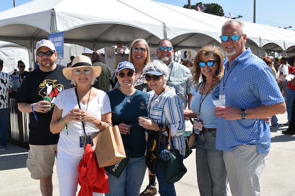 Patrons pose for a photograph at the Georgia Food + Wine Festival 2025.