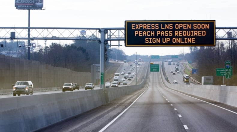 The new I-75 South Metro Express Lanes opened Saturday.