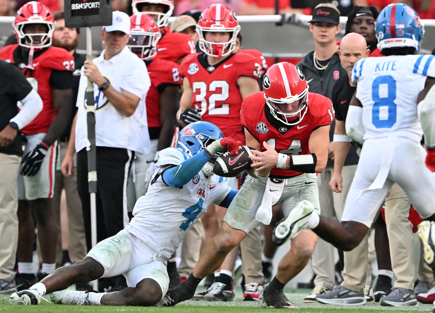 Georgia vs Ole Miss football