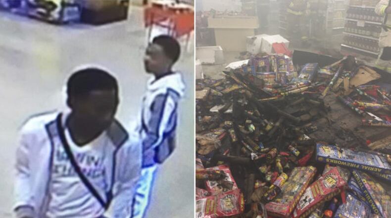Police are searching for two teens accused of setting off fireworks inside a Publix in southwest Atlanta. (Credit: Channel 2 Action News)