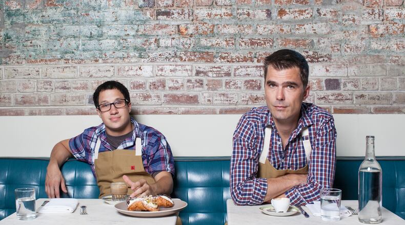 Chef Kyle Jacovino and Hugh Acheson (photo credit Emily B. Hall)
