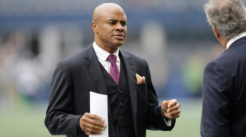 Houston Texans general manager Rick Smith stands the field before an NFL football game against the Seattle Seahawks, Sunday, Oct. 29, 2017, in Seattle. (Stephen Brashear/AP)