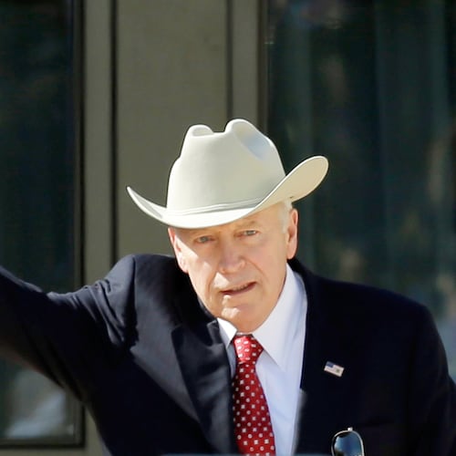 Dick Cheney participates in the dedication of the George W. Bush Presidential Center in Dallas. The former vice president died Tuesday at age 84. (AP file 2013)