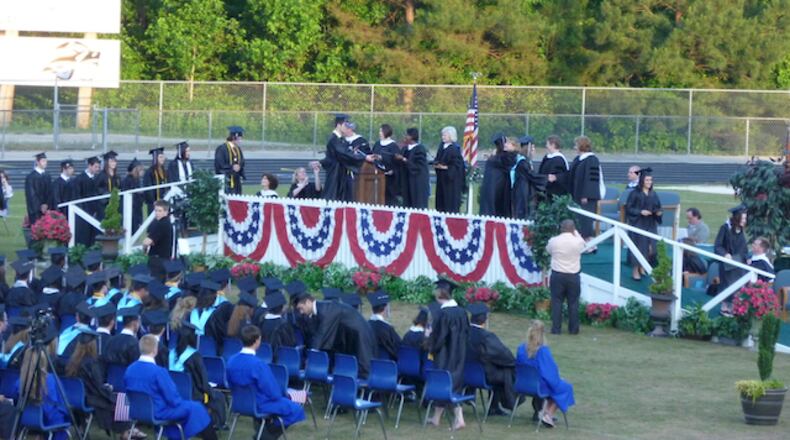 Fayette County students and their families will once again celebrate graduation at each school's stadium this year. Jill Howard Church For the AJC