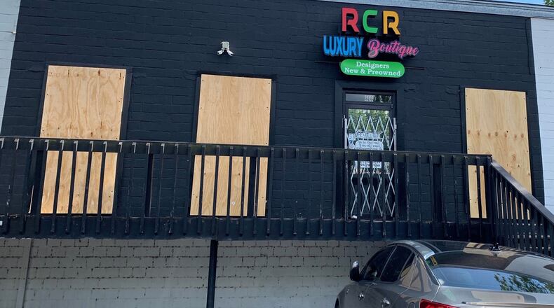 On May 29, Chanel Hawk watched Black Lives Matters protests that turned into hoards of people damaging downtown Atlanta and Buckhead businesses and stealing items. Her own store RCR Luxury Boutique, a Buckhead consignment shop that resells high-end items, was one of the casualties in the destruction. (Courtesy: Chanel Hawk)