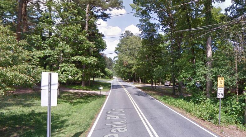 Lawrenceville approves Park Place Drive pedestrian saftey improvement project. Courtesy Google Maps