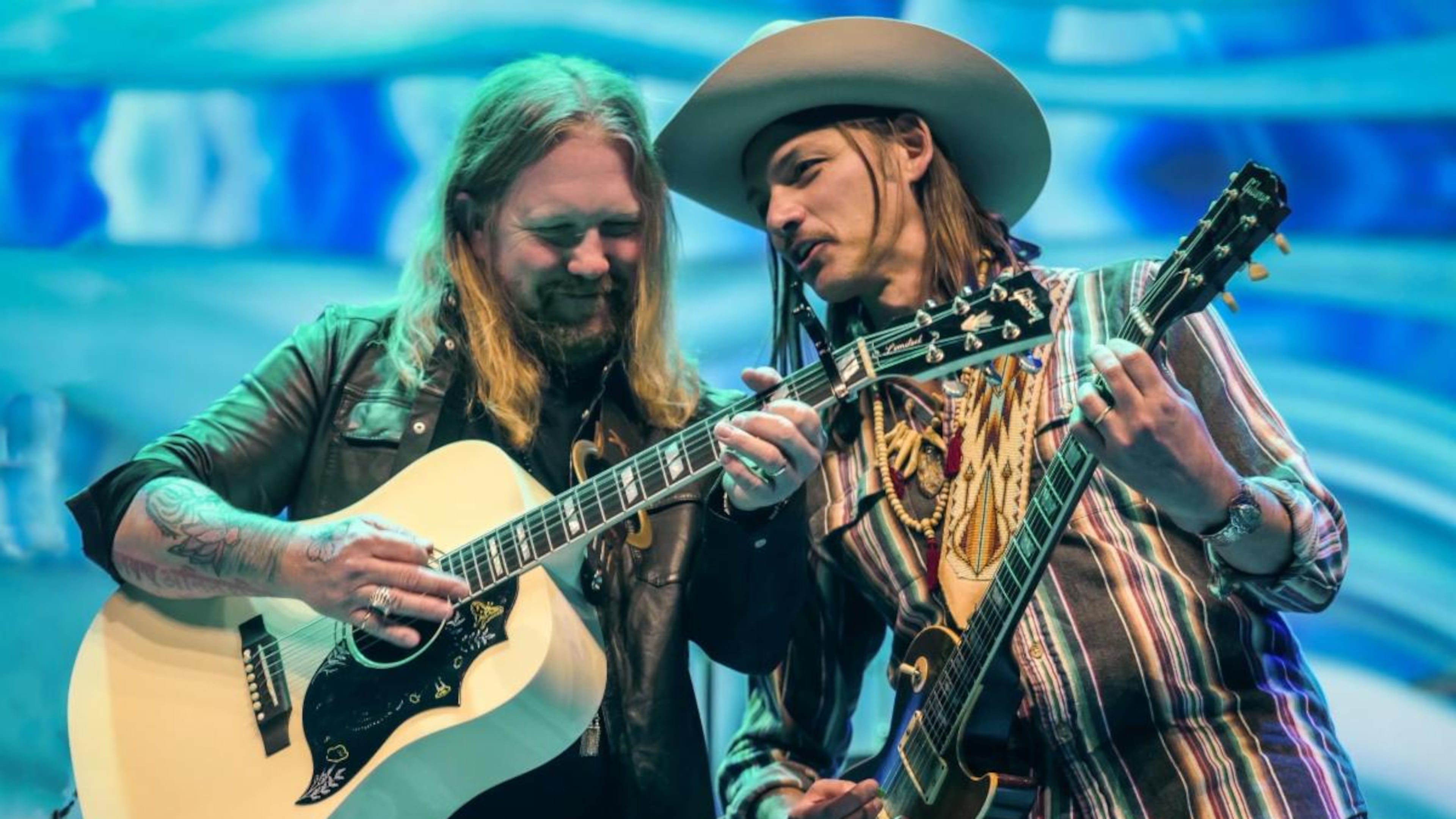 Devon Allman (left) and Duane Betts lead the Allman Betts Family Revival. (Courtesy of John Bowman)