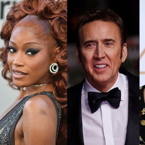 Among films and TV shows shot in Georgia set to be released in 2026 include "I Love Boosters" starring Keke Palmer (left), Amazon's "Madden" with Nicolas Cage (center) and Apple TV's "Cape Fear" with Amy Adams. (Courtesy of AP)