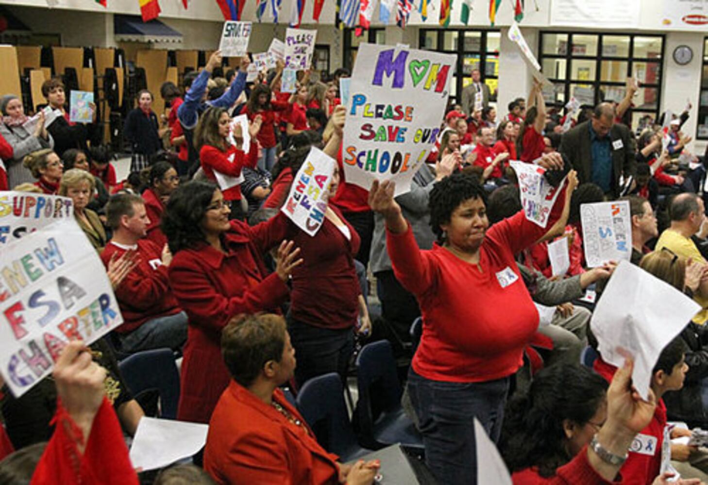 Board meeting over Fulton Science Academy