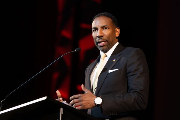 Mayor Andre Dickens, who is running for reelection, warned recently a property tax hike might be unavoidable in the years ahead. (Arvin Temkar/AJC)