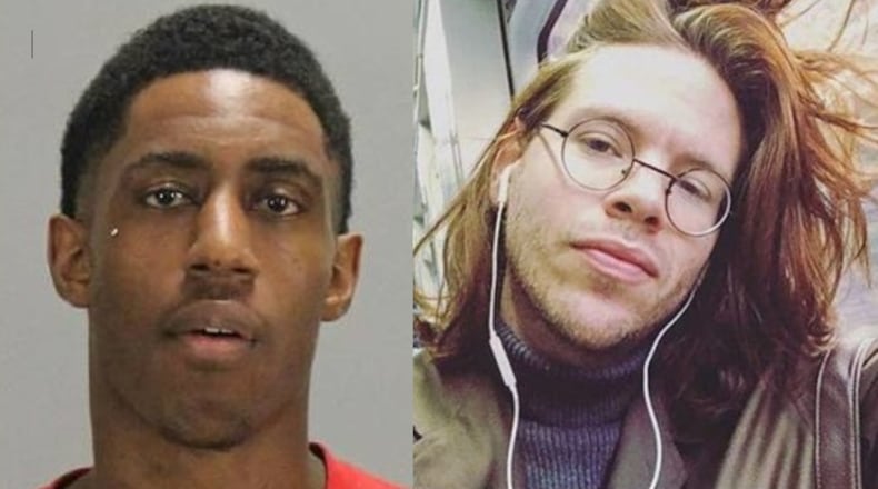 Joshua Cortez Ellis (left) faces a murder charge in connection with the shooting death of Ronald Trey Peters (right).