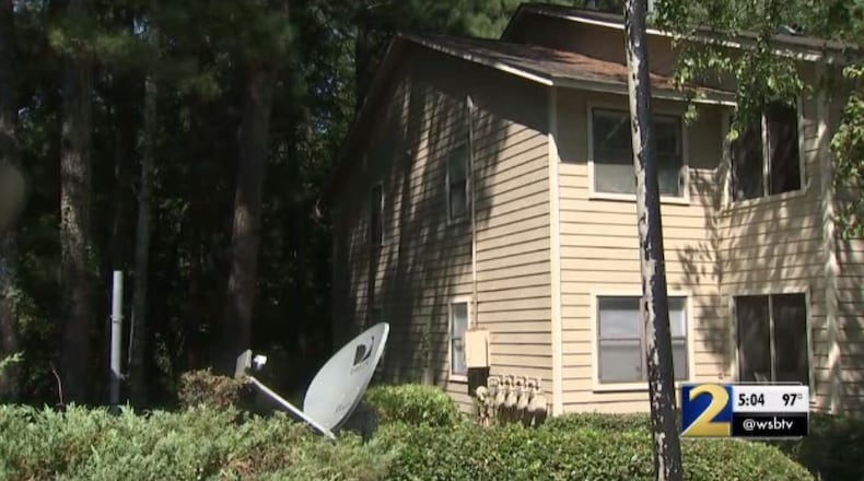 A man was startled when he came home and saw another man peeping into the window of his Marietta apartment.