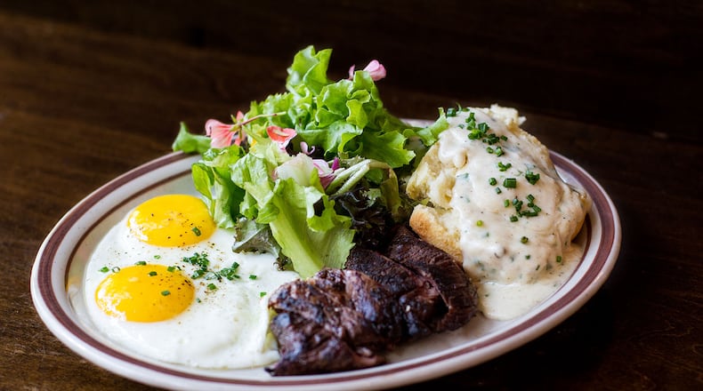 Steak and eggs from Wonderkid