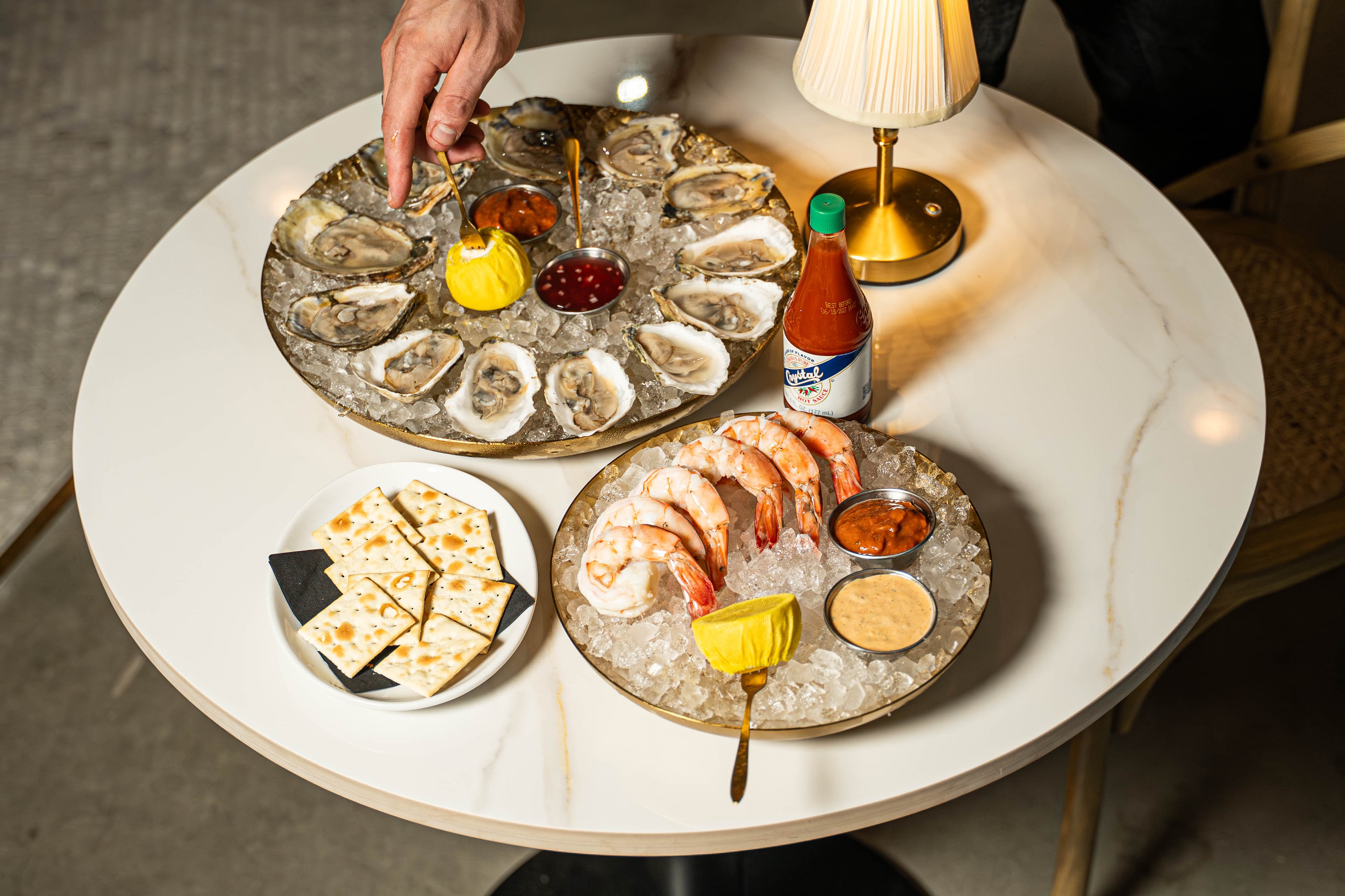Chilled seafood is one of the menu options at Necessary Purveyor. (Courtesy of Jamestown)
