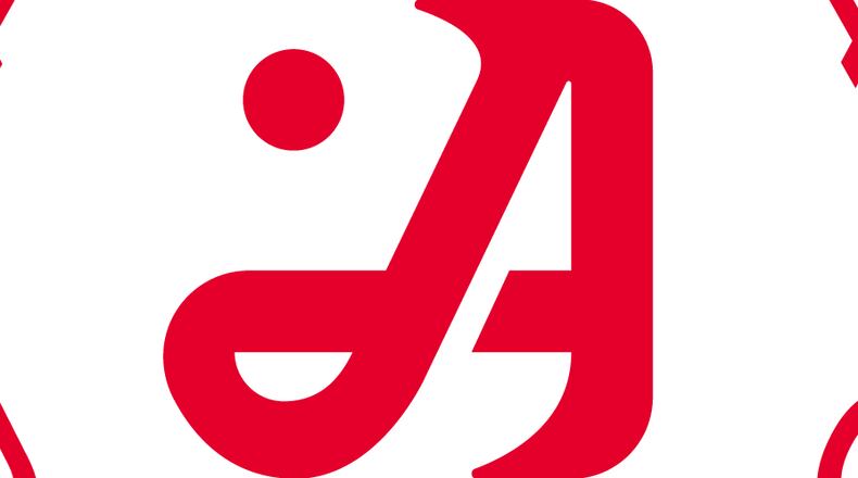 The logo for the TGL Atlanta Drive GC features a drive and golf ball forming the letter A.