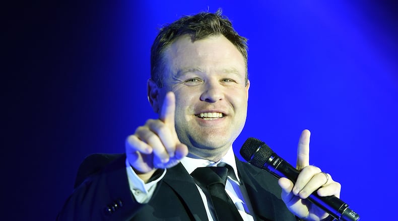 PHOENIX, AZ - MARCH 28: Comedian Frank Caliendo performs during Muhammad Ali's Celebrity Fight Night XXI at the JW Marriott Phoenix Desert Ridge Resort & Spa on March 28, 2015 in Phoenix, Arizona. (Photo by Ethan Miller/Getty Images for Celebrity Fight Night)