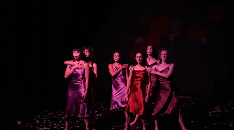 Dancer-choreographer Catherine Messina (center) and her company Rogue Wave will perform Messina's "Bouquet" on March 21 and 22 as part of this year's Atlanta Science Festival.