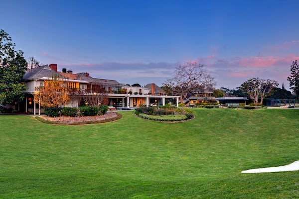 The Bob and Dolores Hope estate in Toluca Lake sits on a little over five acres of grounds with multiple structures, a swimming pool and a one-hole golf course. (Erik Grammer)