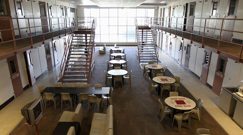 This is one of the empty housing units at the Gwinnett County Detention Center.