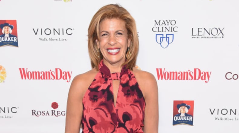 Hoda Kotb is set to to return to the "Today" show April 17. She was on leave after adopting her baby, Haley Joy. (Photo by Michael Loccisano/Getty Images)