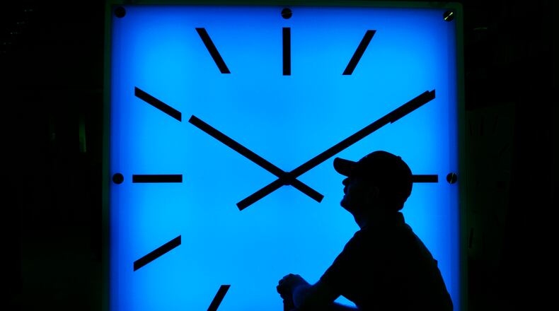 daylight saving time ends Sunday at 2 a.m.