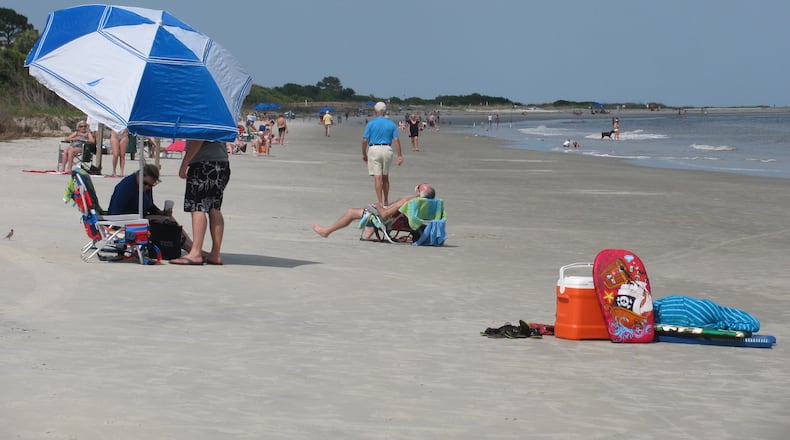 The beaches at Tybee Island are especially inviting during summer. svanatten@ajc.com