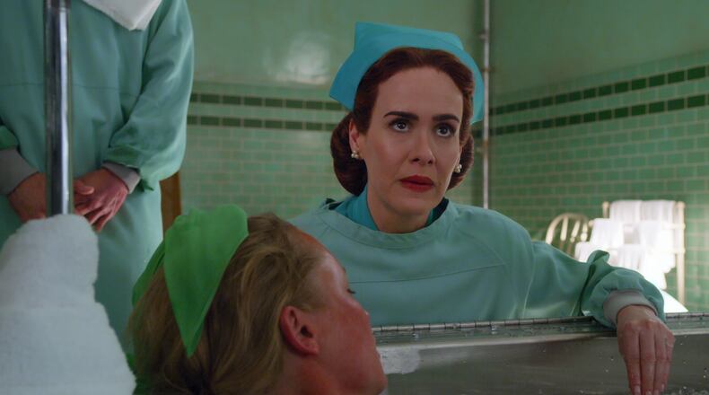 RATCHED (L to R) SARAH PAULSON as MILDRED RATCHED in episode 103 of RATCHED Cr. COURTESY OF NETFLIX © 2020
