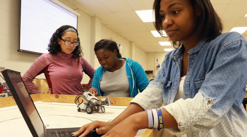 Students at the Gwinnett School of Mathematics, Science and Technology follow a rigorous curriculum that contributed to its being ranked the best in the state.