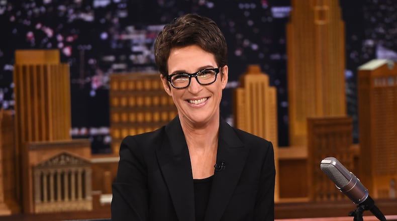 NEW YORK, NY - MARCH 15:  Rachel Maddow Visits "The Tonight Show Starring Jimmy Fallon" at Rockefeller Center on March 15, 2017 in New York City.  (Photo by Theo Wargo/Getty Images for NBC)