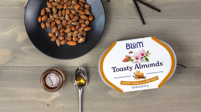 Warm spiced nuts from Blum. Courtesy of Zack Taiji