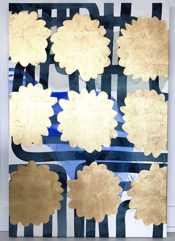 University of Georgia grad Kate Roebuck sells many of her popular black and white drawings and abstract water colors through retailers such as OneKingsLane.com and Crate & Barrel. Contributed by Kate Roebuck Studio