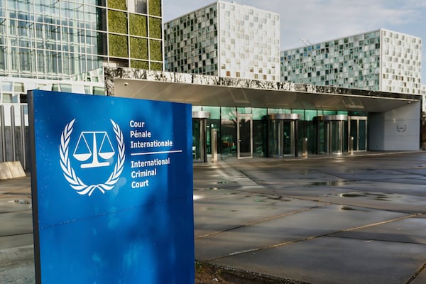 FILE - A general view of the exterior of the International Criminal Court in The Hague, Netherlands, March 12, 2025. (AP Photo/Omar Havana, File)