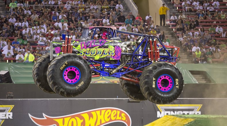 Rosalee Ramer, a Georgia Tech student, is the youngest female professional monster truck driver in the country.FELD ENTERTAINMENT