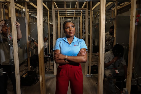 Tamekia Morris, campus president of the Tulsa Welding School's new campus in Decatur. (Arvin Temkar/AJC)